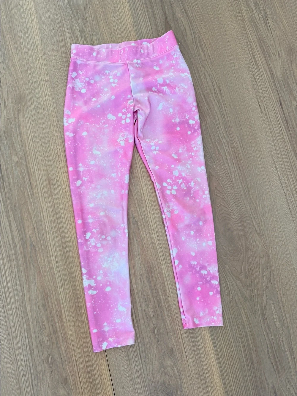 Justice Pink Splatter-Print Girls' Leggings-Girls 8
